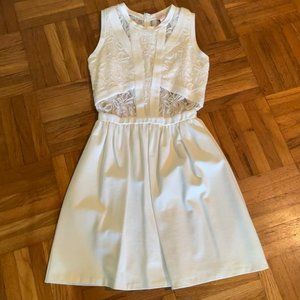 NWOT Love...Ady Lace Fit & Flare Dress White